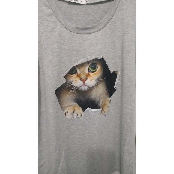 Miss Look Cat Sleeveless Tee Size M - Picture 4 of 5